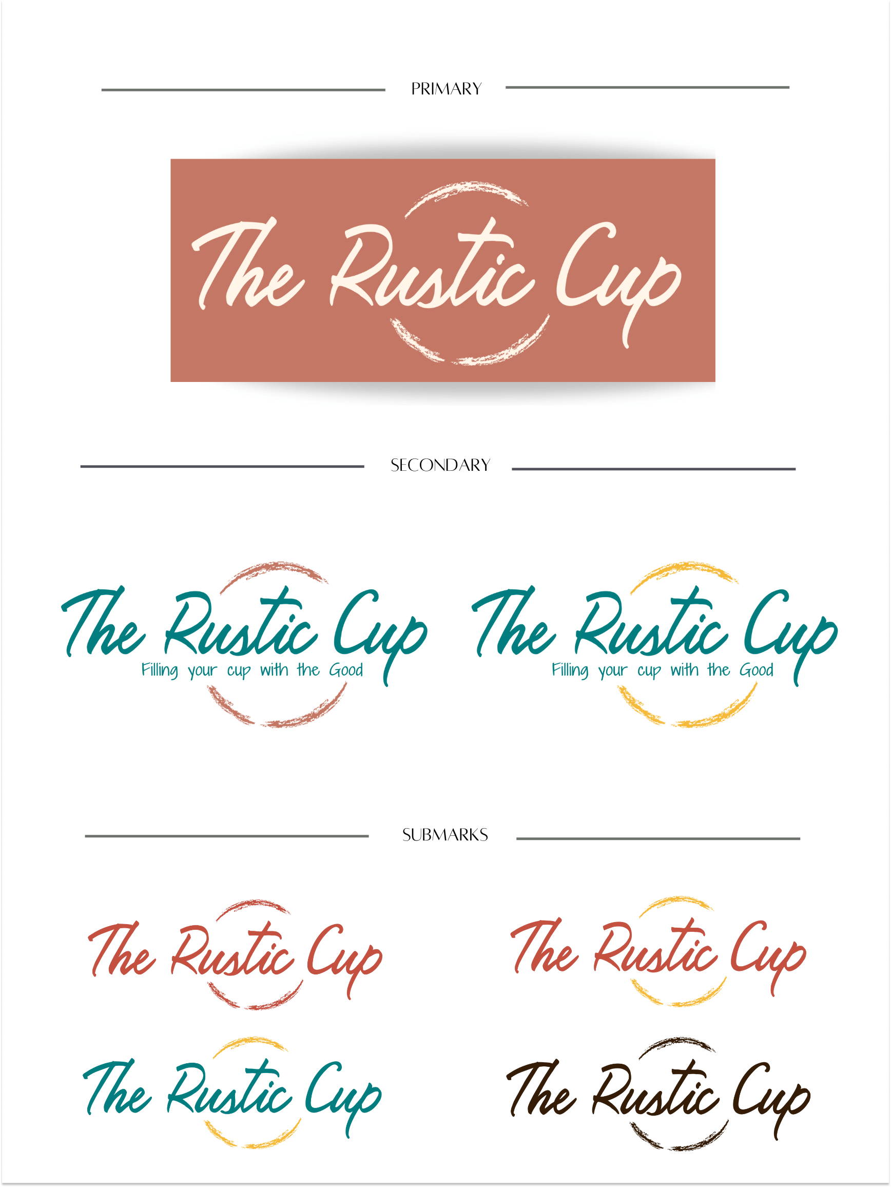 The Rustic Cup - Logos