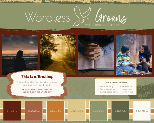 Wordless Groans - Destination Vision Board